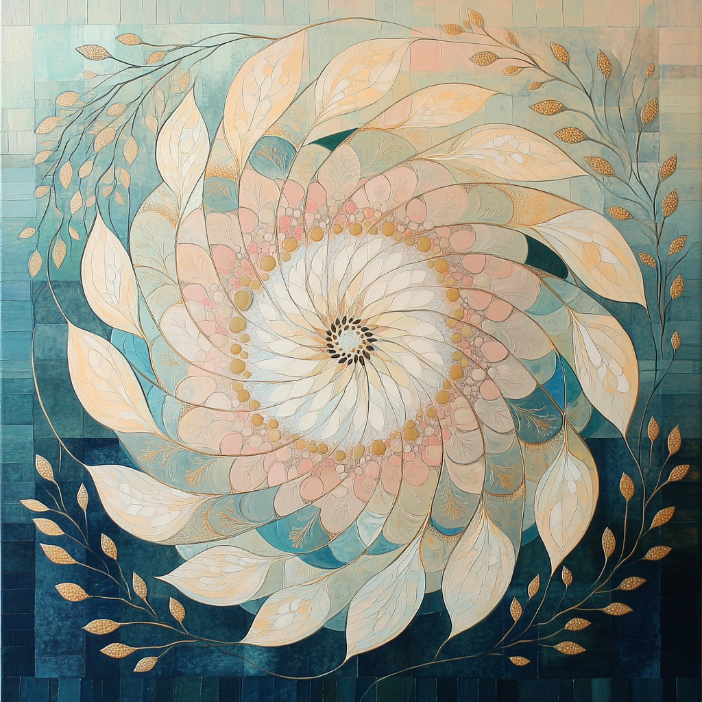 Alphonse Mucha Inspired Equinox Spiral Of Seasons paint by numbers
