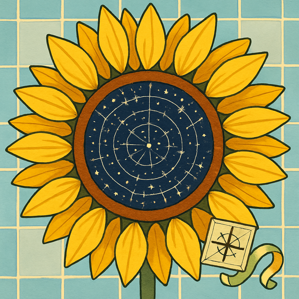 Orbiting Sunflower Seed Atlas Paint by numbers kits
