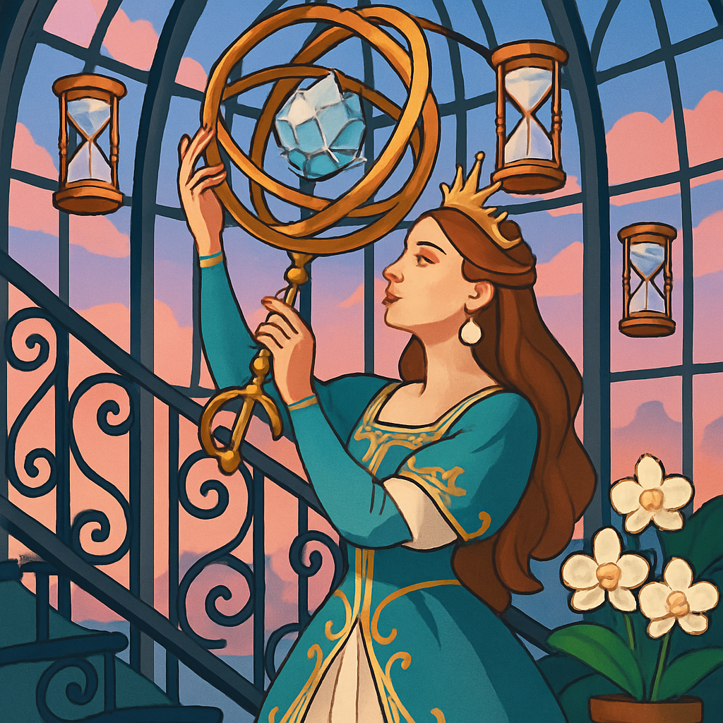Princess Of The Aurora Clocktower Conservatory paint by numbers
