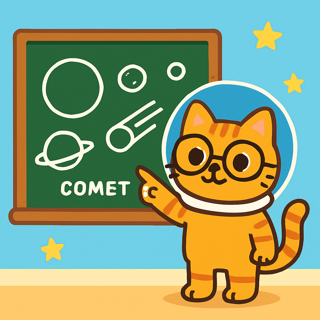 Comet Classroom Cat painting number kit