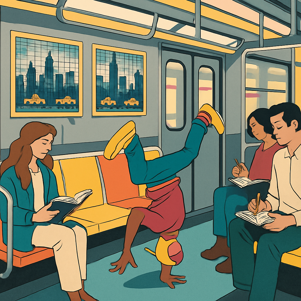 Subway Mosaic With New York Rhythm paint by color