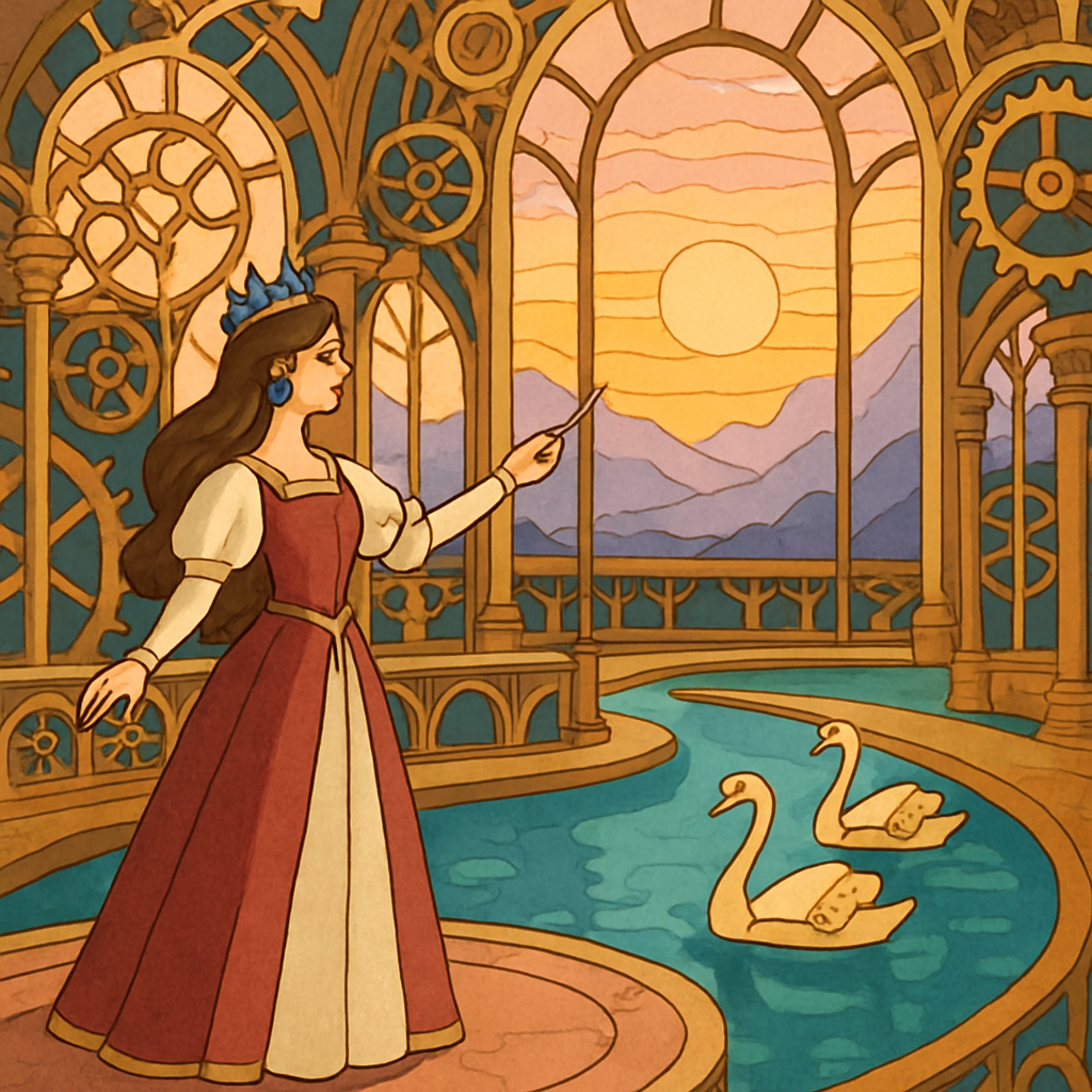 Clockwork Atrium With Princess Court Paint by numbers kits