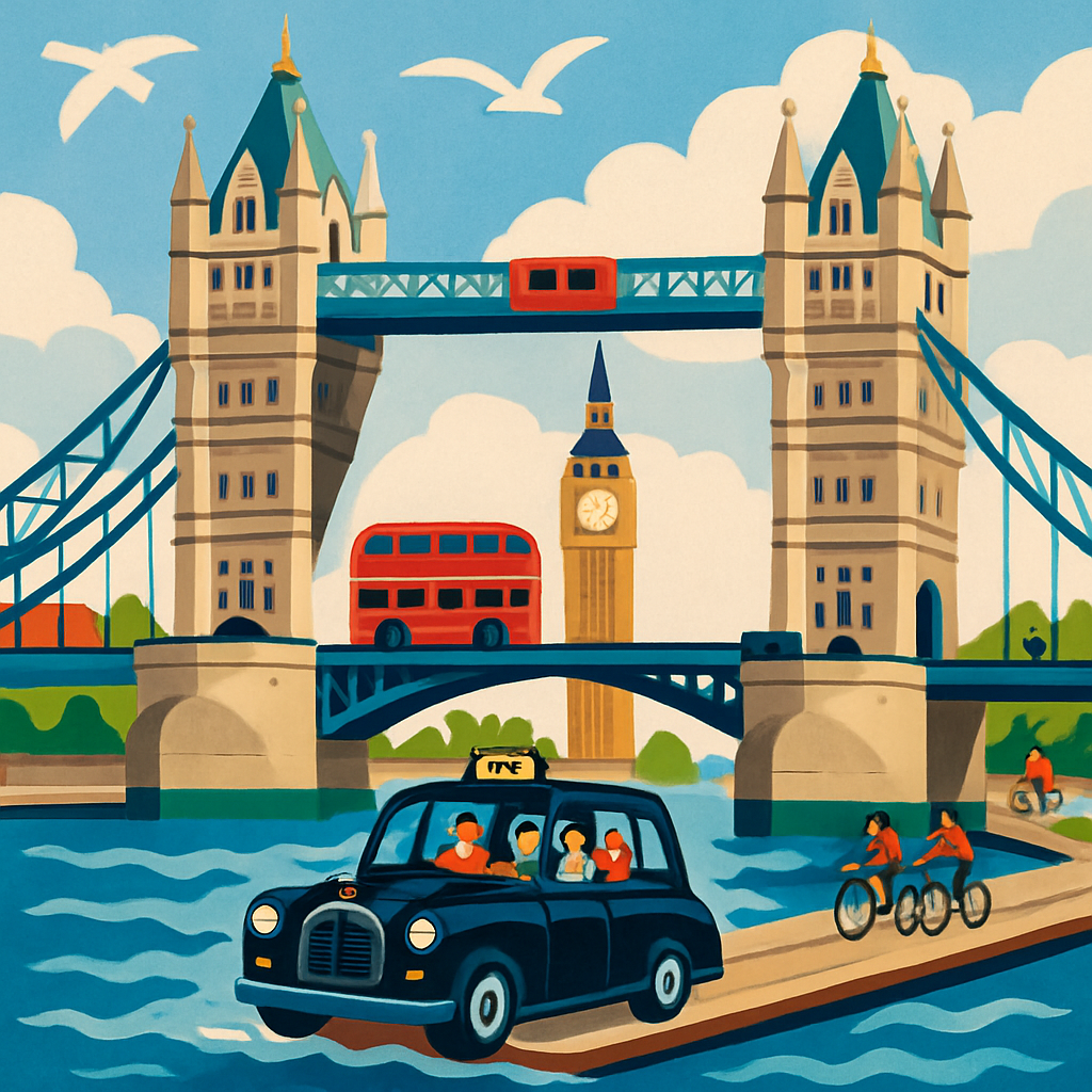Skyline Over The Thames London Crafted Paint by numbers kits