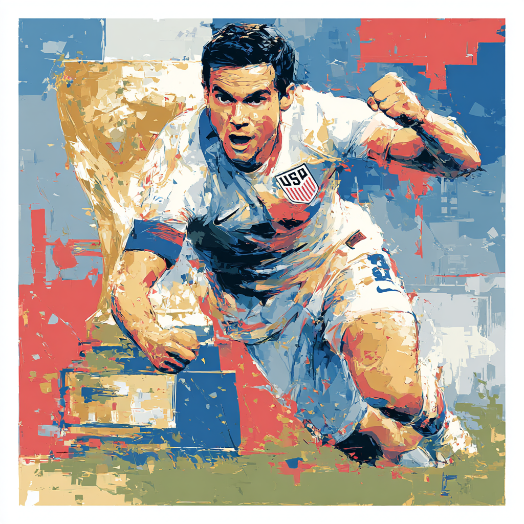 Pulisic Fifa 2026 Glow Painting by numbers kit