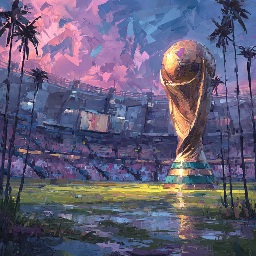 Miami Fifa 2026 Reflection Numbered painting kits