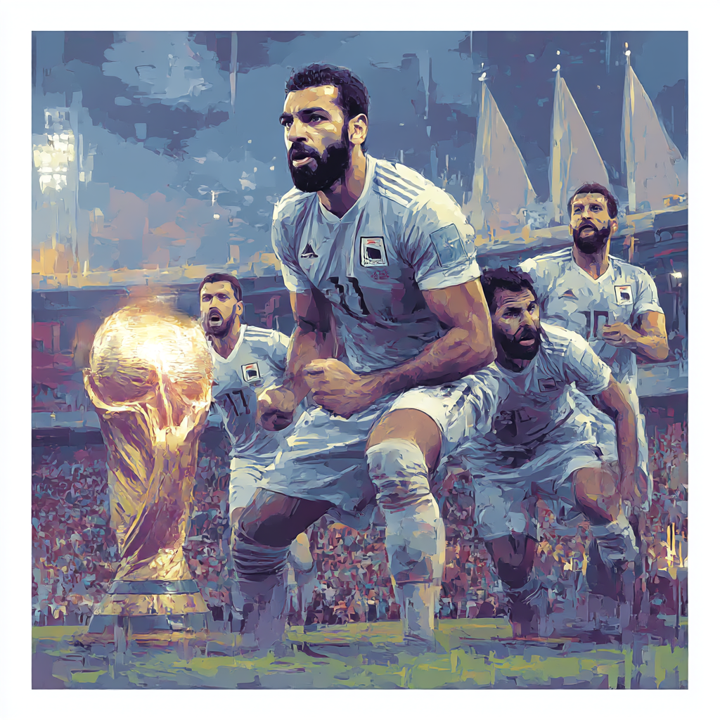 Fifa 2026 Salah Lights paint by number