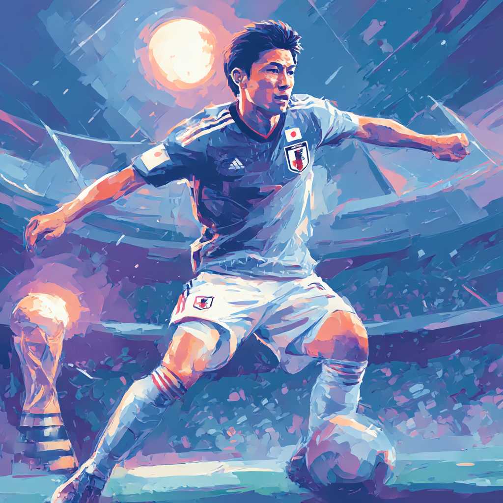 Fifa 2026 Mitoma Blue Numbered painting kits