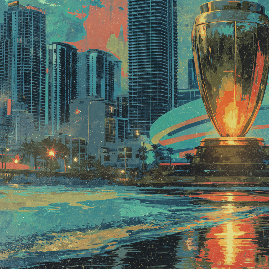Miami Fifa 2026 Reflection paint by number