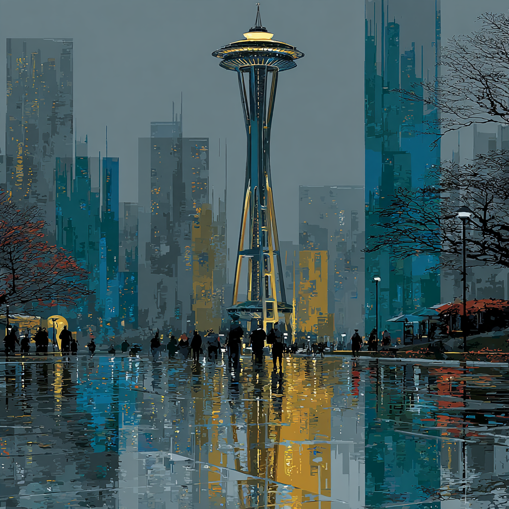 Seattle Fifa 2026 Rainlight paint by numbers