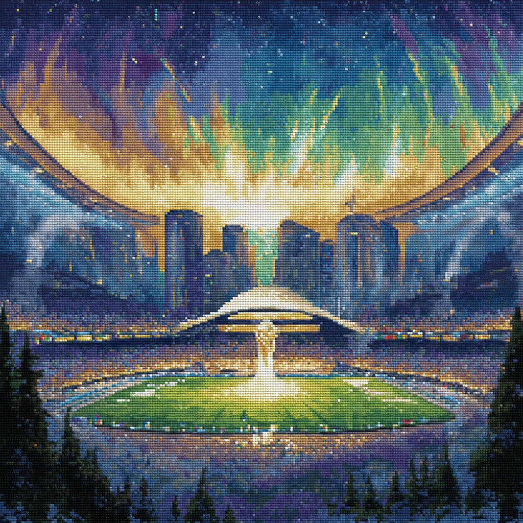 Monterrey Fifa 2026 Lights Painting by numbers kit