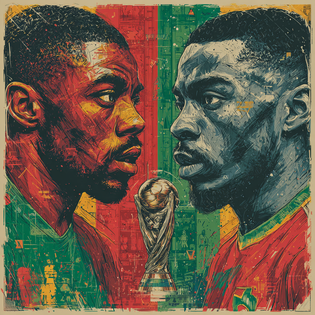 Fifa 2026 Morocco Vs Haiti Paint by numbers art