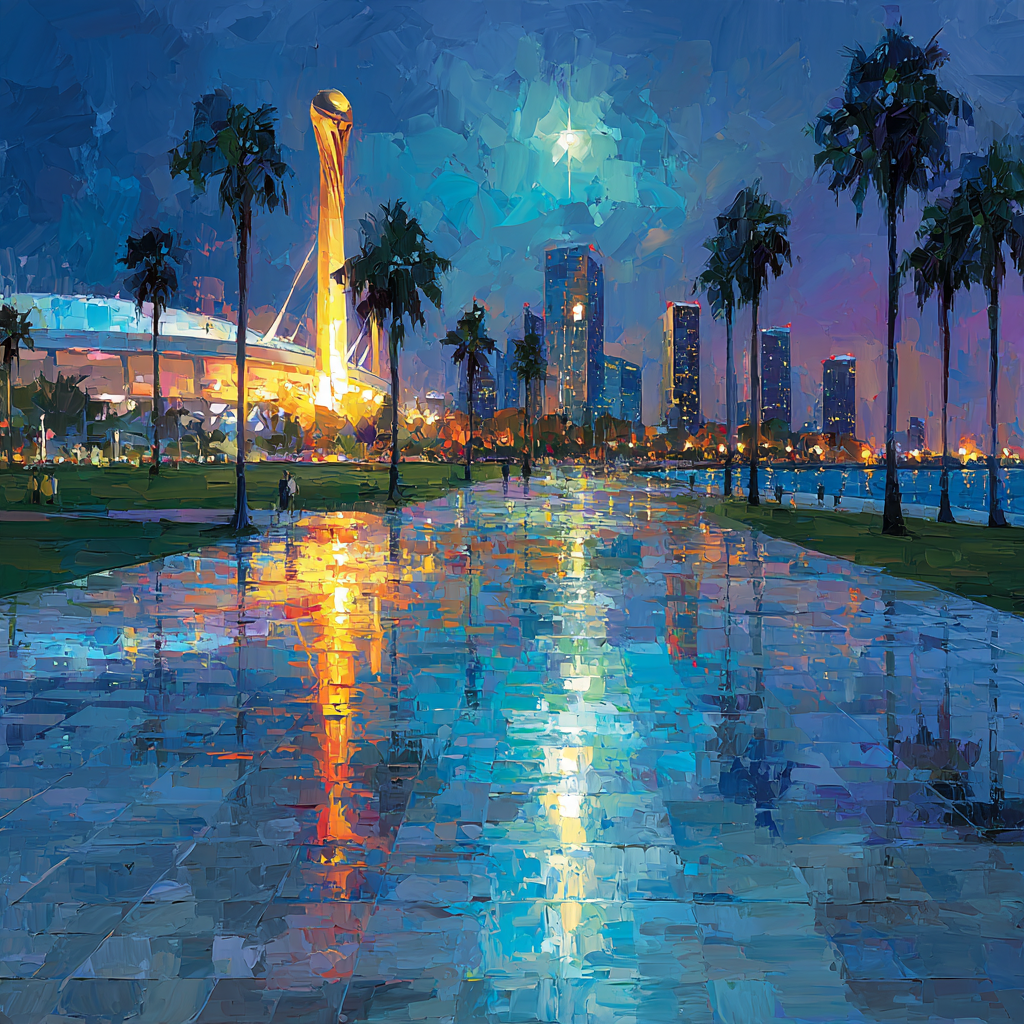 Miami Fifa 2026 Reflection Number painting
