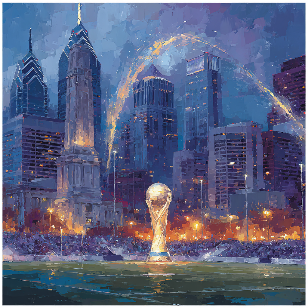 Philadelphia Fifa 2026 Glow DIY paint by numbers