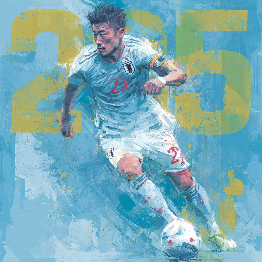 Mitoma Fifa 2026 Blue Paint by numbers kits