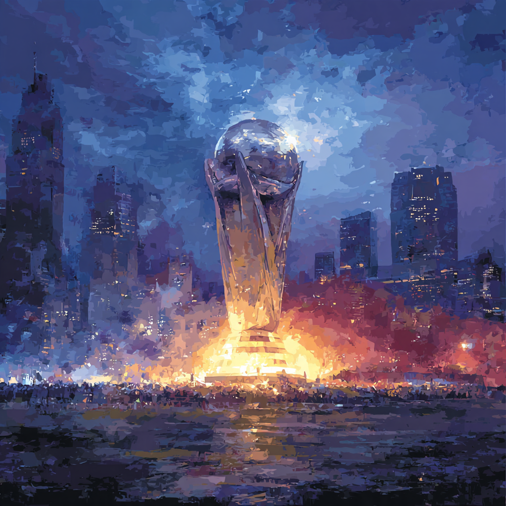 Fifa 2026 Final Glow Paint by numbers art