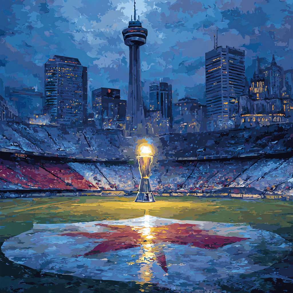 Seattle Fifa 2026 Rainlight Number painting
