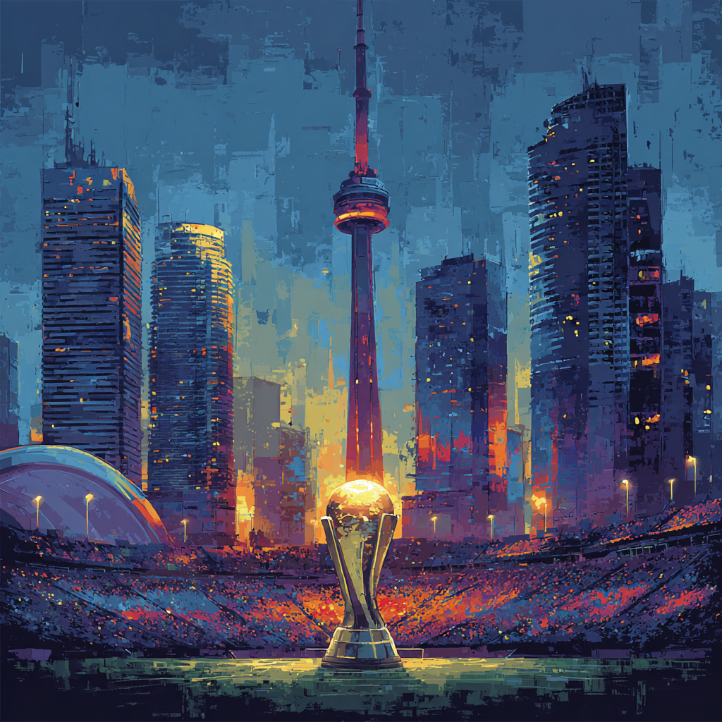Toronto Fifa 2026 Glow DIY paint by numbers