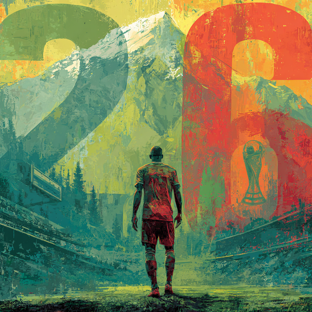 Morocco Fifa 2026 Atlas Number painting