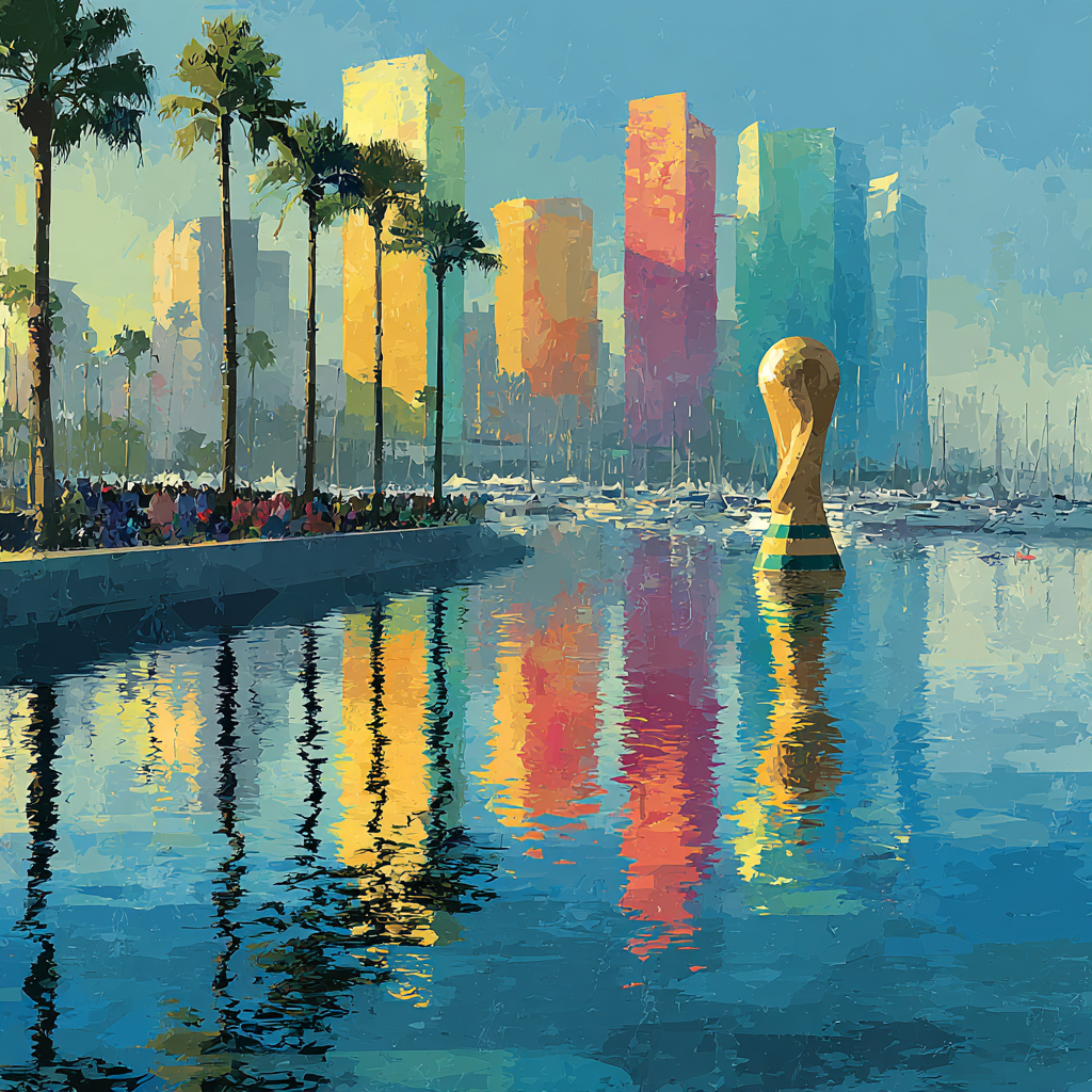 Miami Fifa 2026 Reflection painting number kit