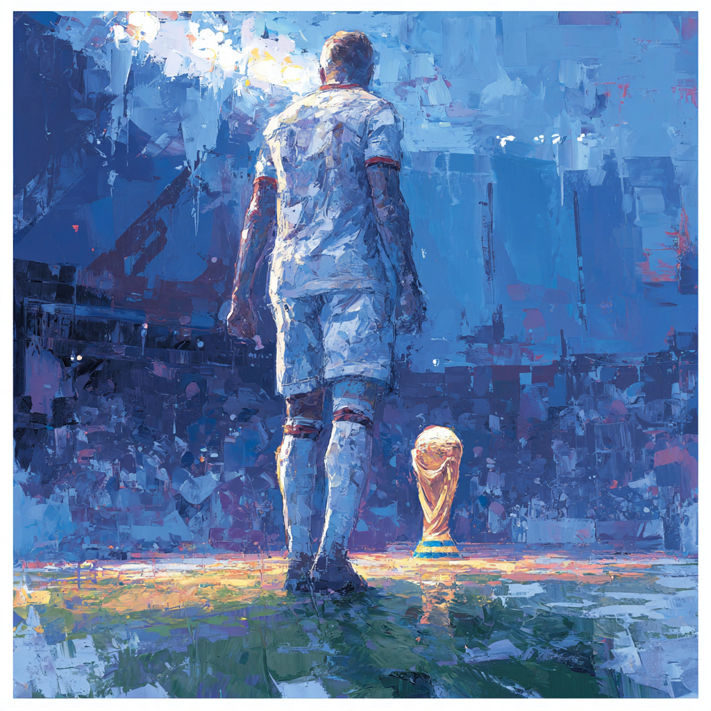 Fifa 2026 Haaland Ice Number painting
