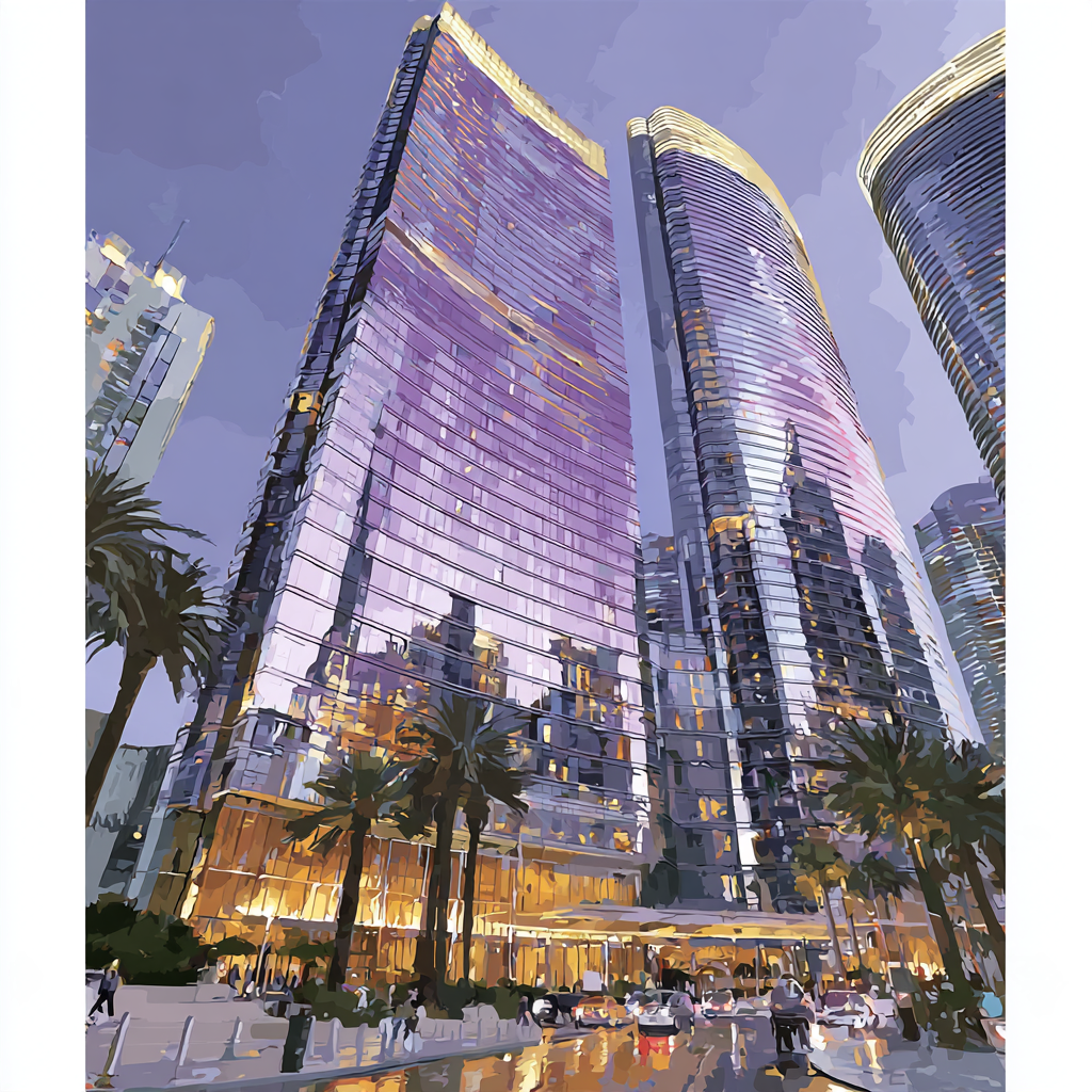The Wave At Vdara In Las Vegas United States DIY paint by numbers