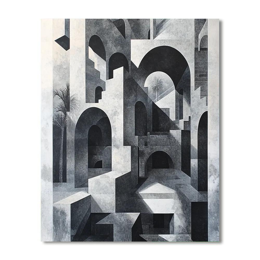 M.C. Escher Inspired Symbiotic Structures  Numbered Painting Kits