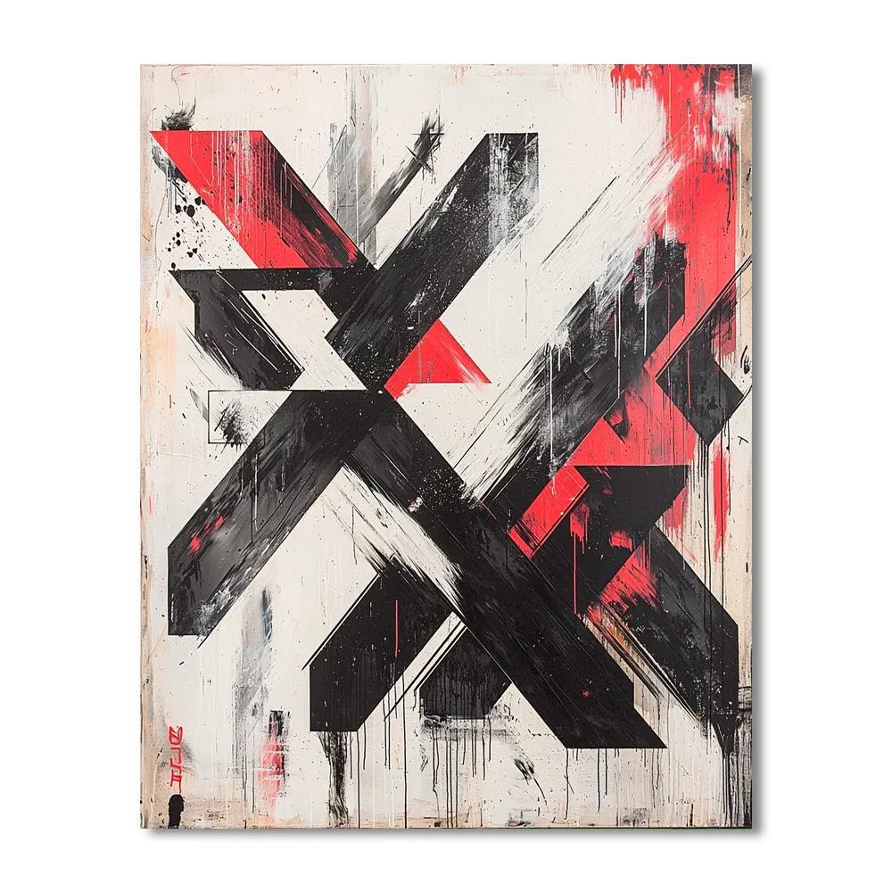 Banksy Inspired Fragments Of Change  Painting By Numbers Kit