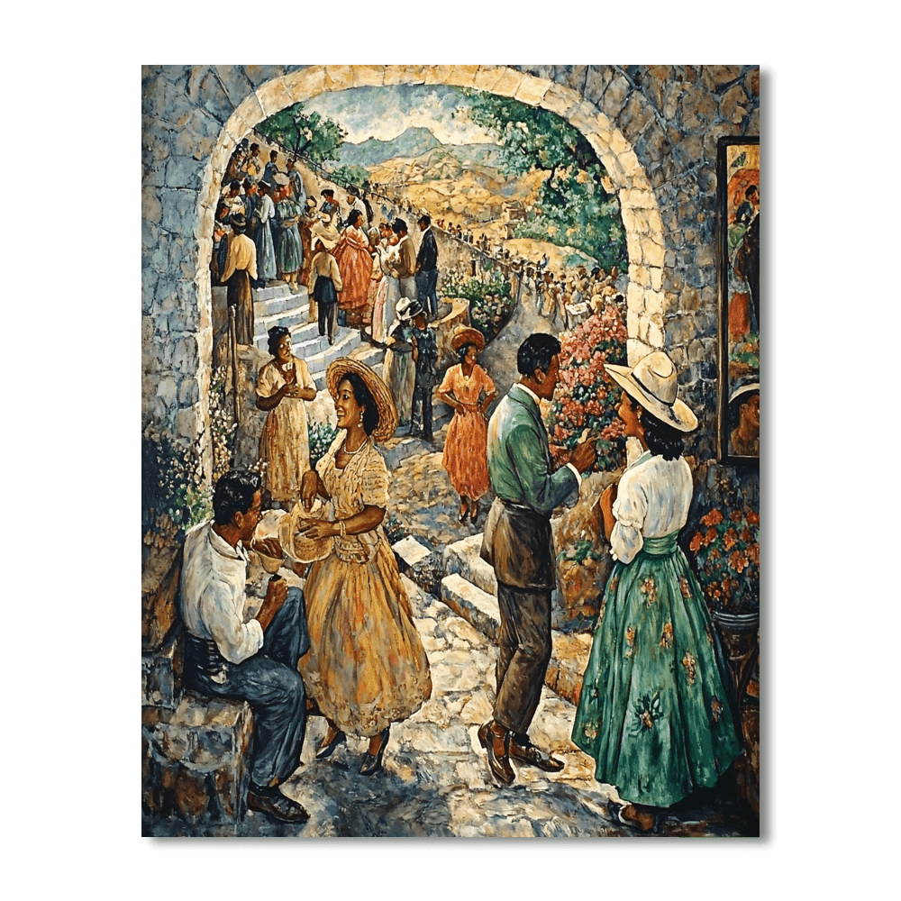 Rivera Inspired Historical Moments  Numbered Painting Kits