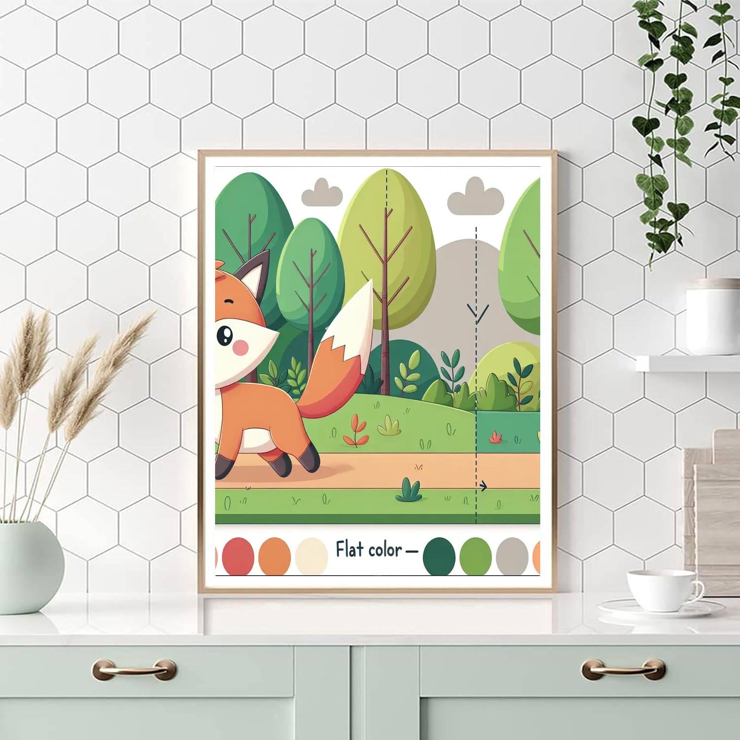 Forest Fox Trail Paint By Number