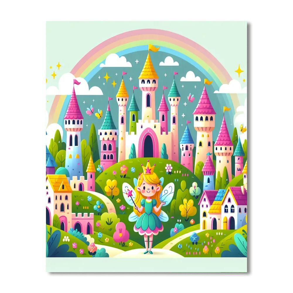 Fairy Princess And The Magical Kingdom Paint By Number