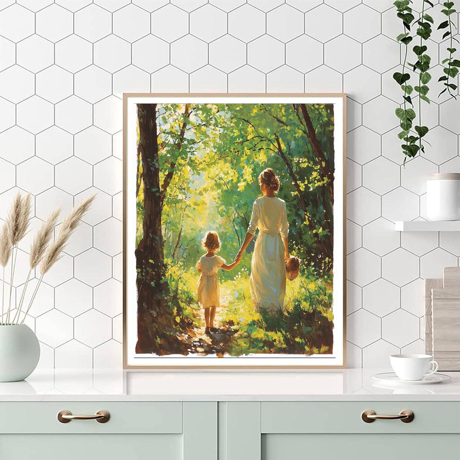 Hand In Hand In Nature Painting Number Kit