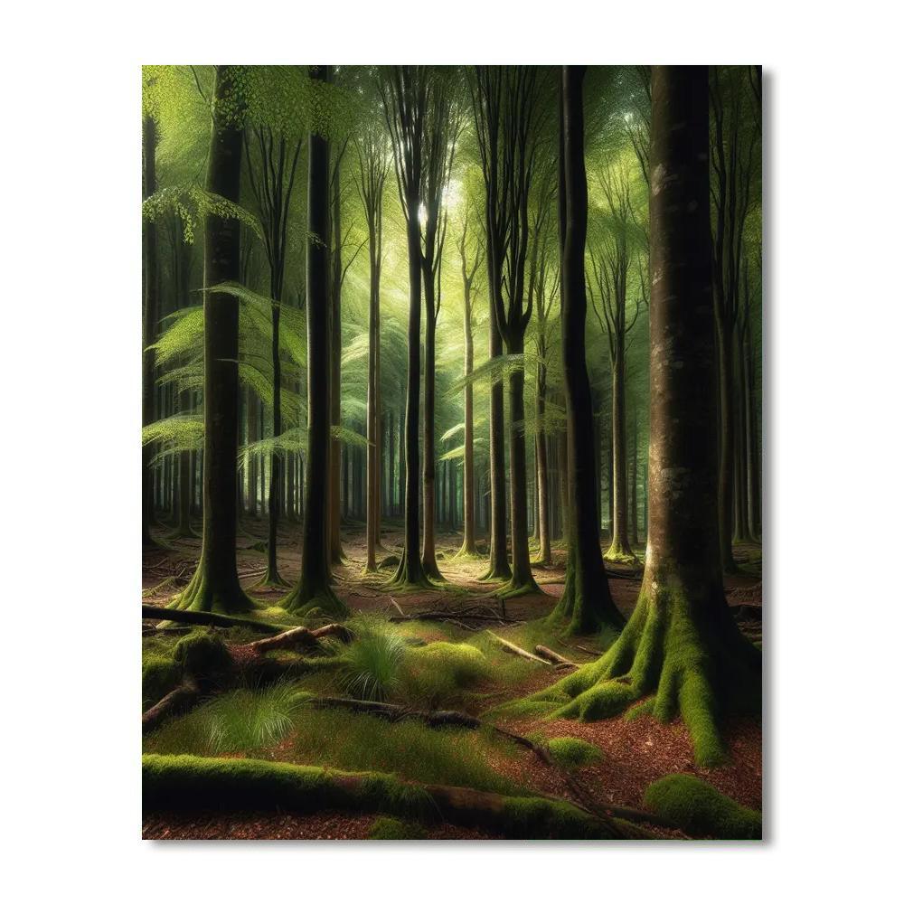 Forest's Silent Majesty Painting By Numbers Kit