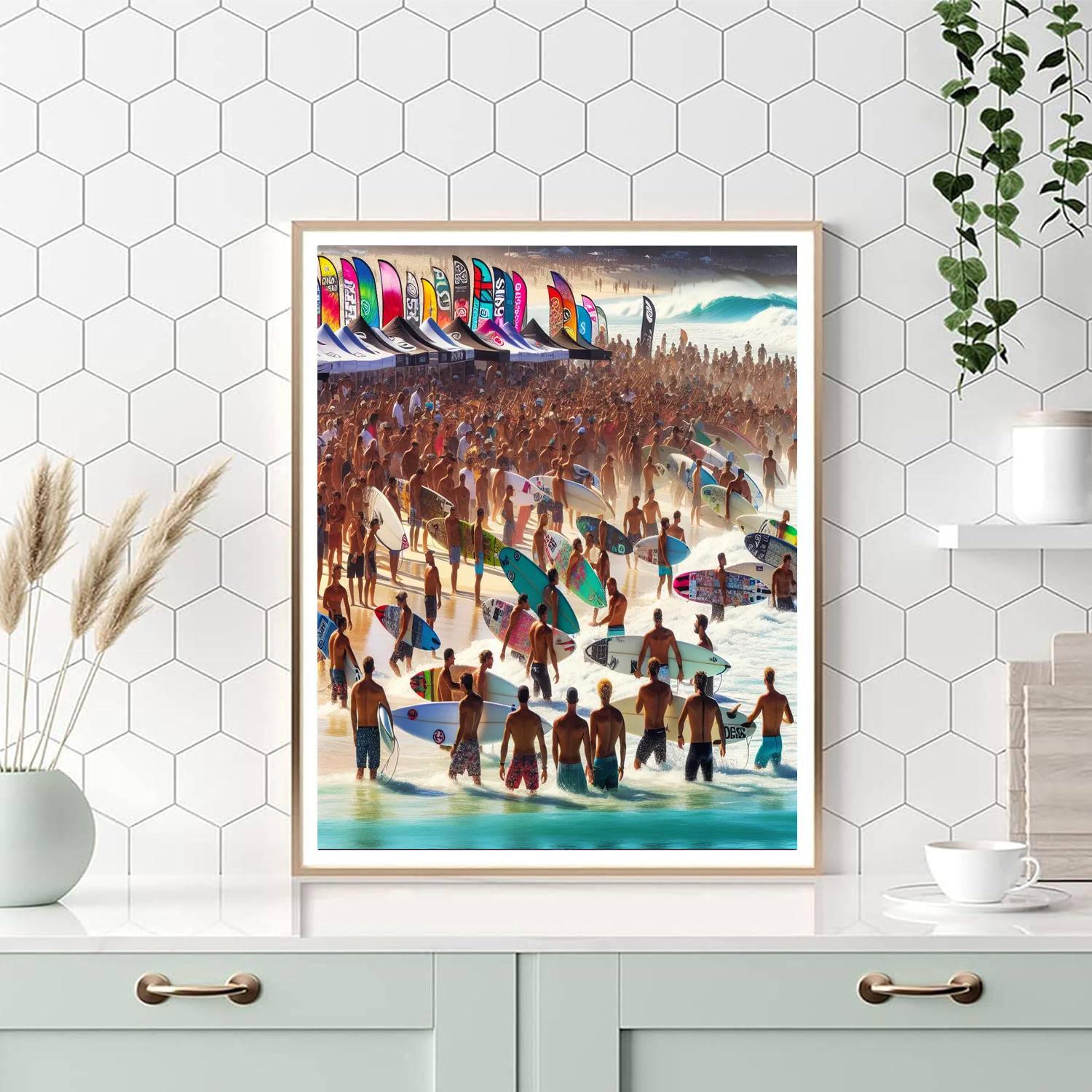 The Noosa Festival Of Surfing Painting Number Kit