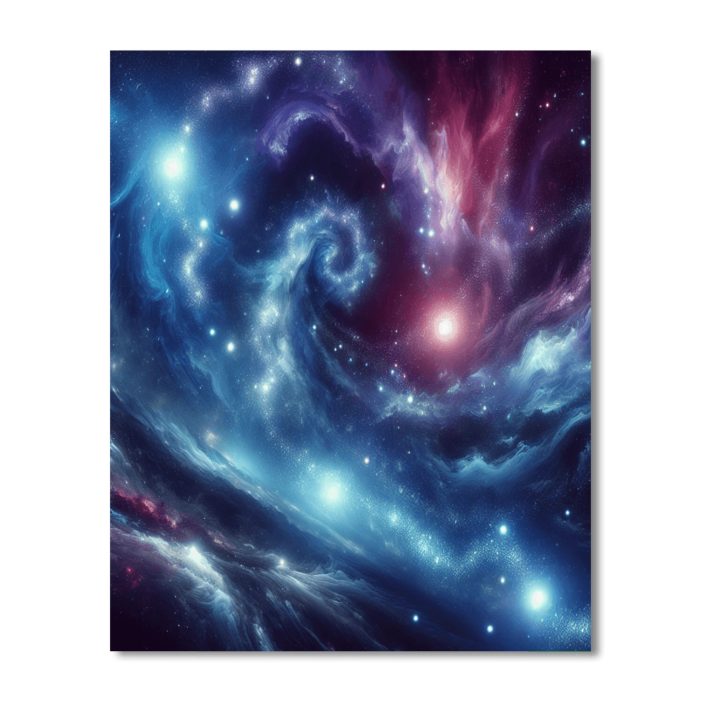 Cosmic Journey Wall Art Paint By Color