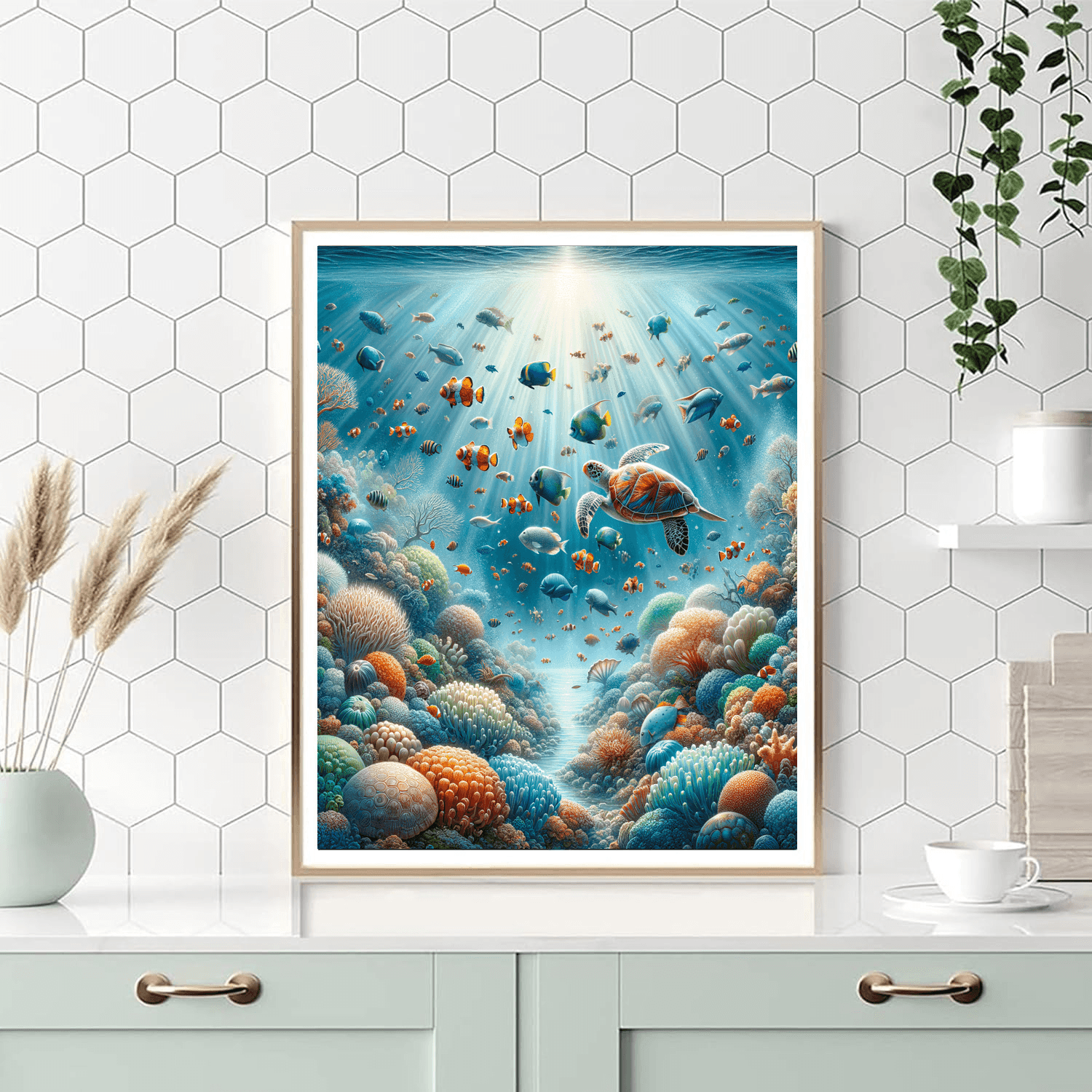 Enchanted Underwater Oasis - DIY Painting By Numbers Kit