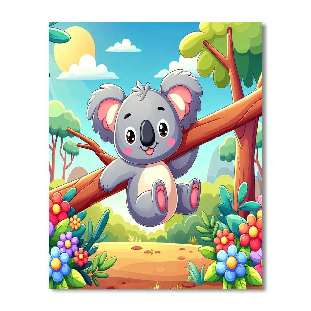 Cuddly Koala Playtime Numbered Painting Kits