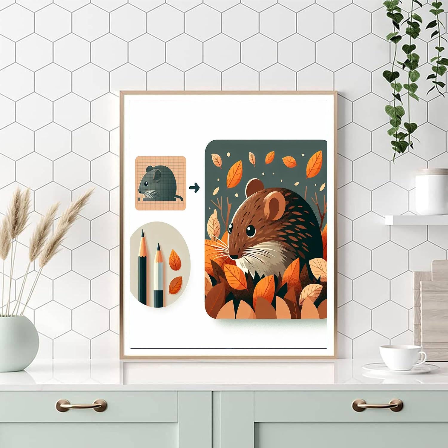 Vivacious Vole Paint By Numbers Art