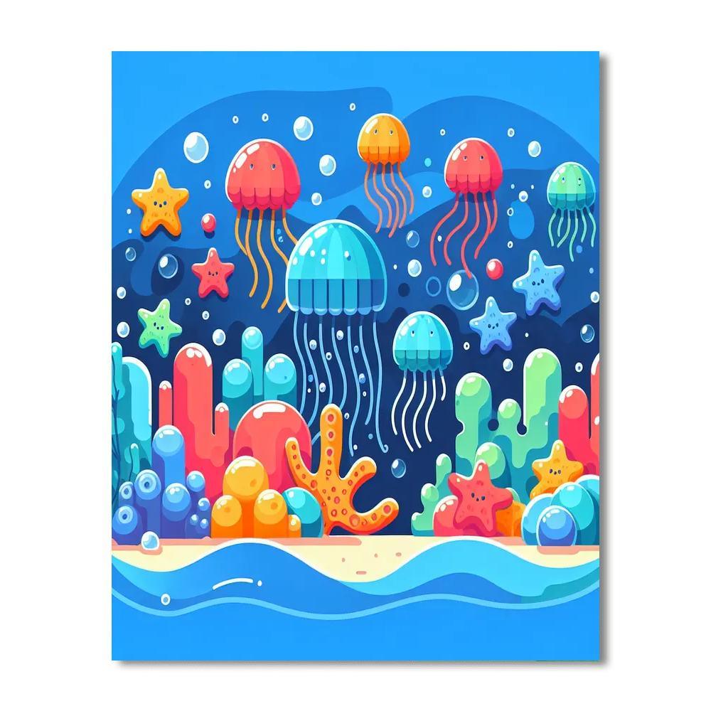 Wonders Of The Deep Sea Paint By Numbers Art