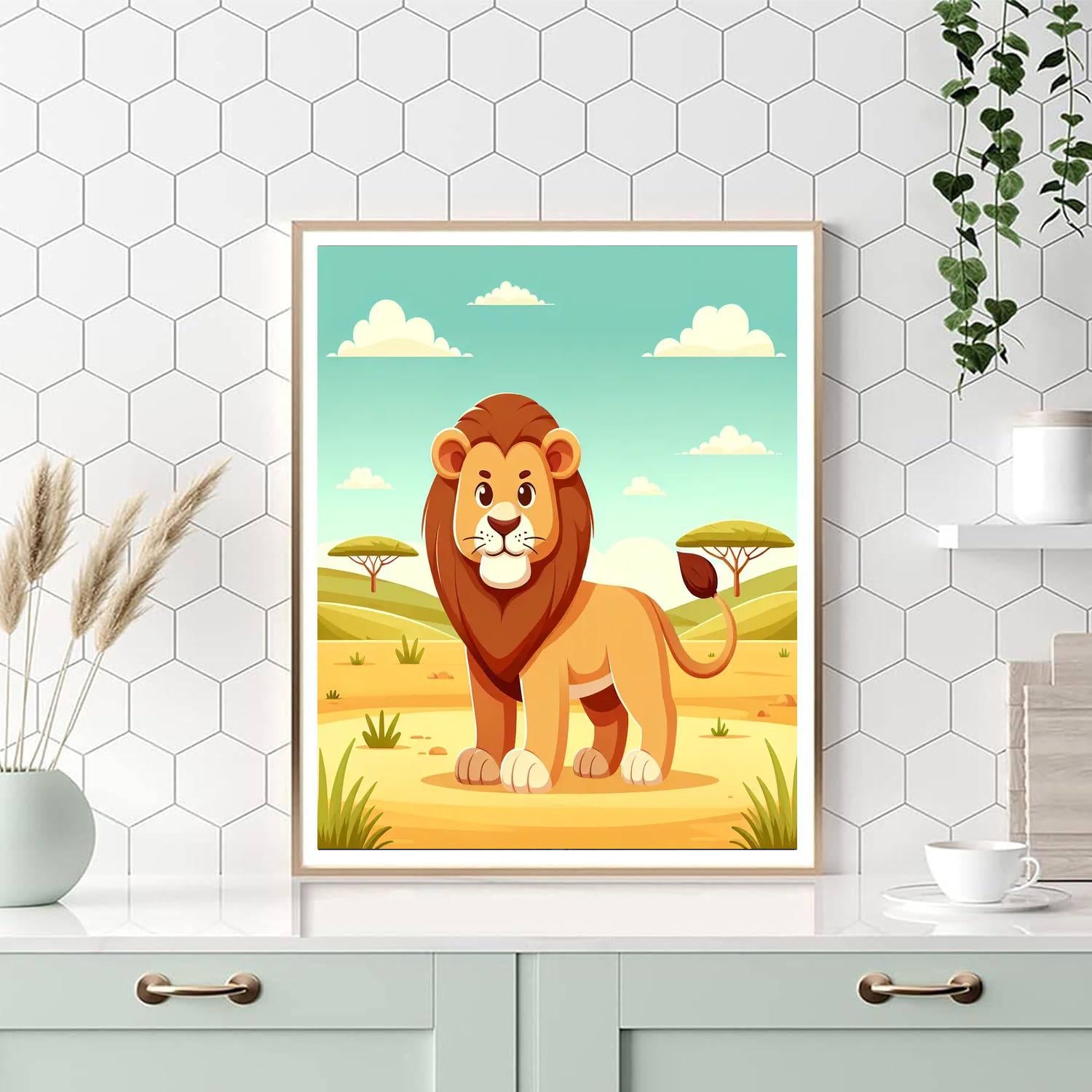 Noble Lion Pride Paint By Numbers Art