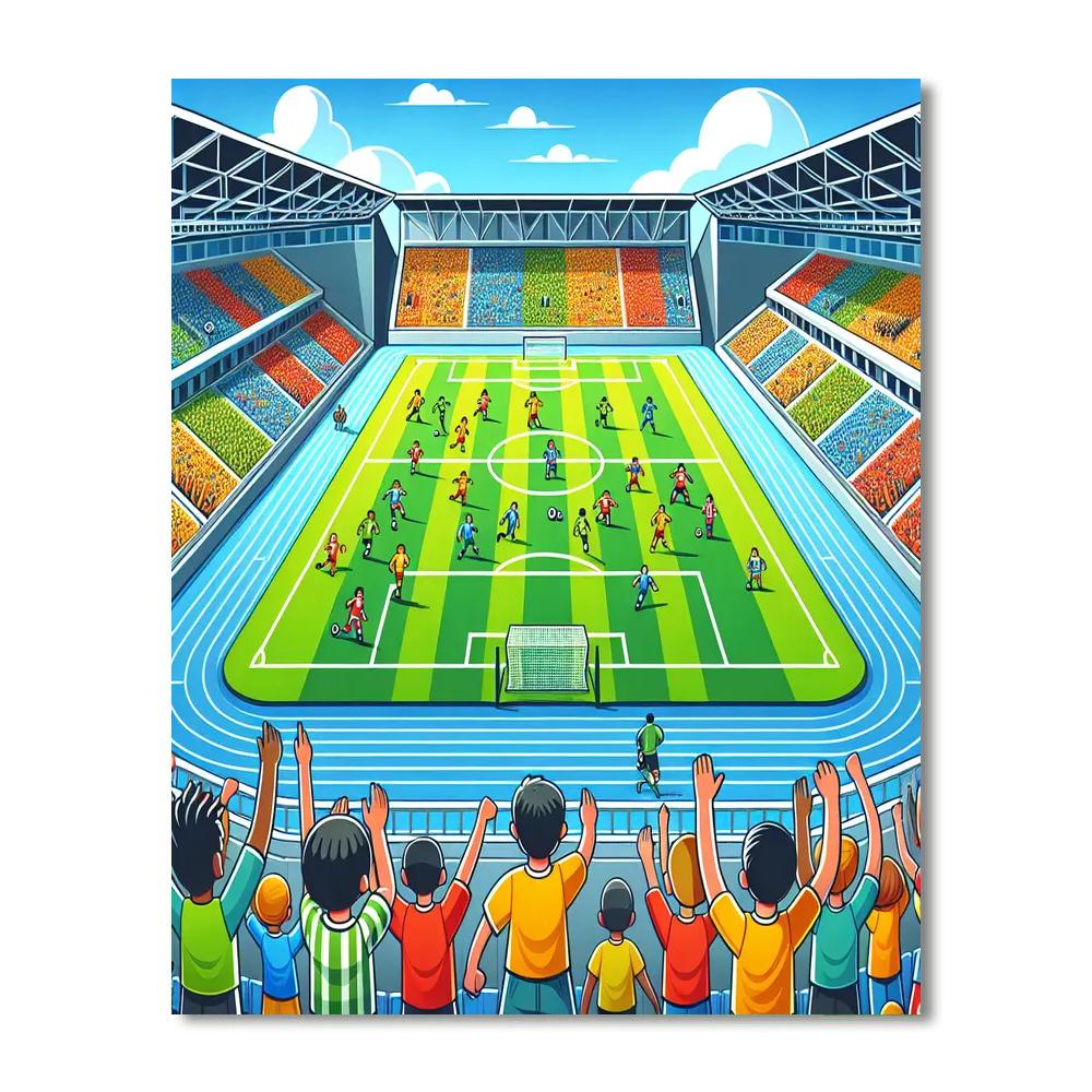 Sports Stadium Paint By Number