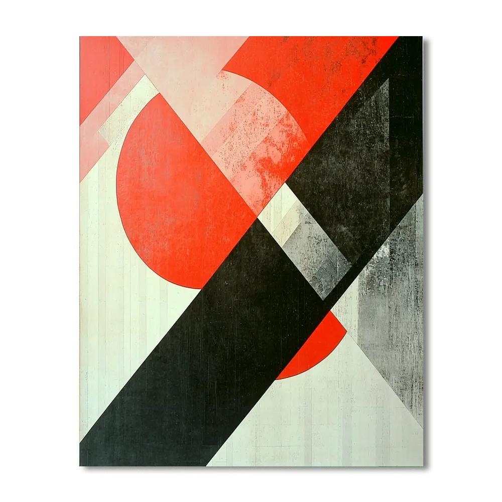 Kazimir Malevich Inspired Temporal Shapes  Paint By Color