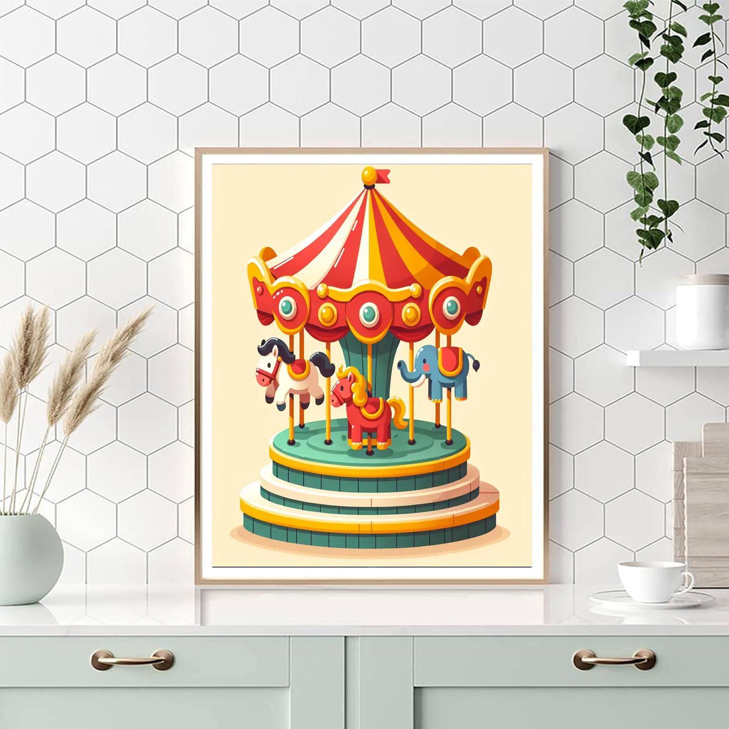 Carnival Carousel Fun Paint By Color