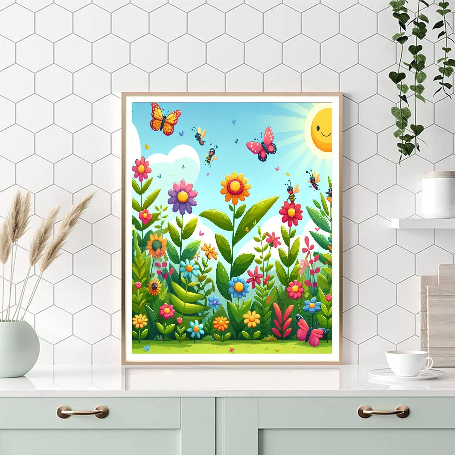 The Magical Garden Painting Number Kit