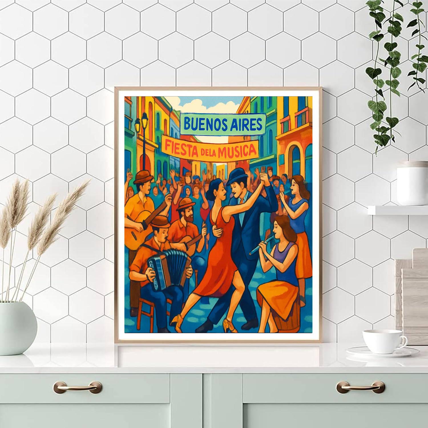 Fiesta De La Musica - Buenos Aires Numbered Painting Kits