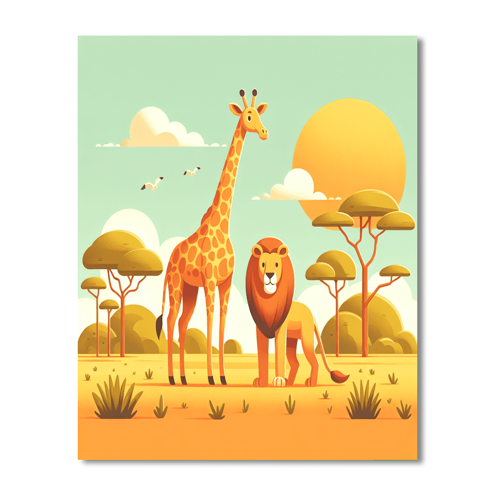 Sunny Savanna Safari DIY Paint By Numbers