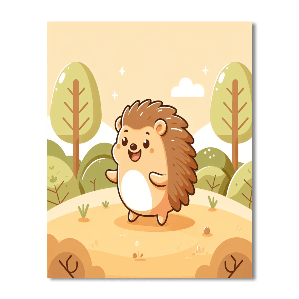 Harmonious Hedgehog Number Painting