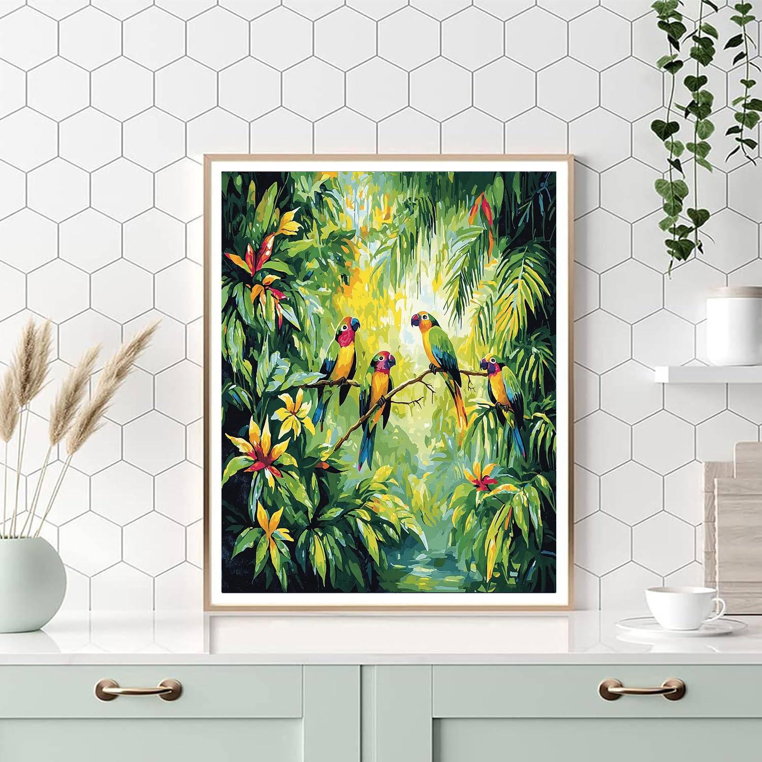 Henri Rousseau Inspired Tropical Haven Escape  Paint By Numbers