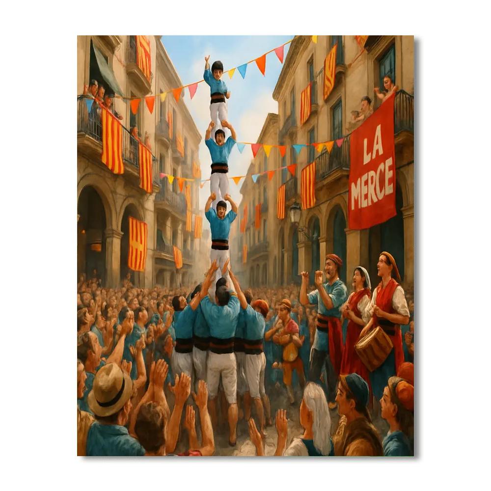 La Fiesta De La Merce - Spain DIY Paint By Numbers
