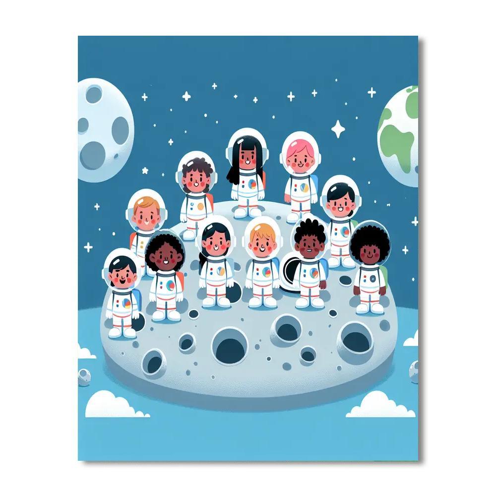 Lunar Discovery Journey Painting By Numbers Kit