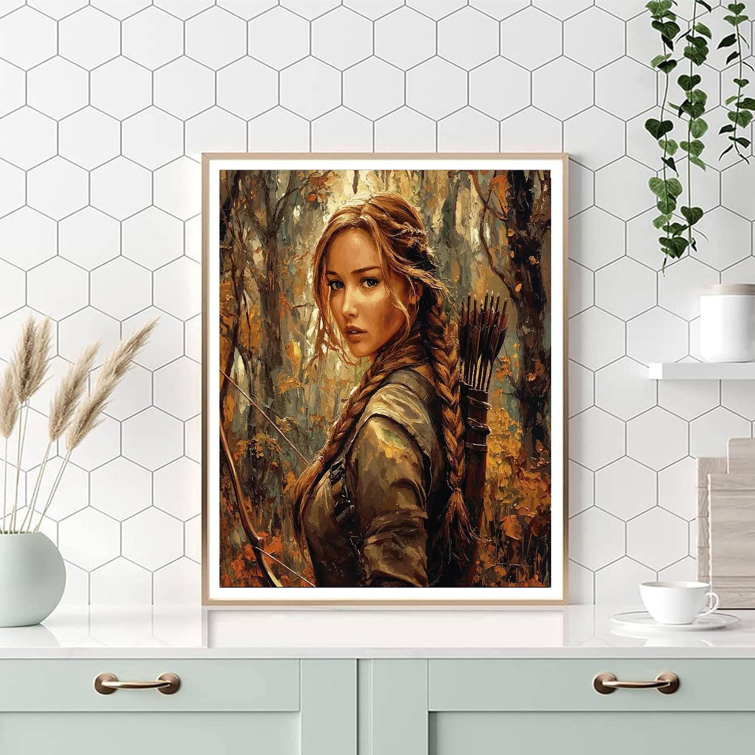 Jennifer Lawrence: Rising From The Ashes As Katniss Everdeen Paint By Numbers Kits